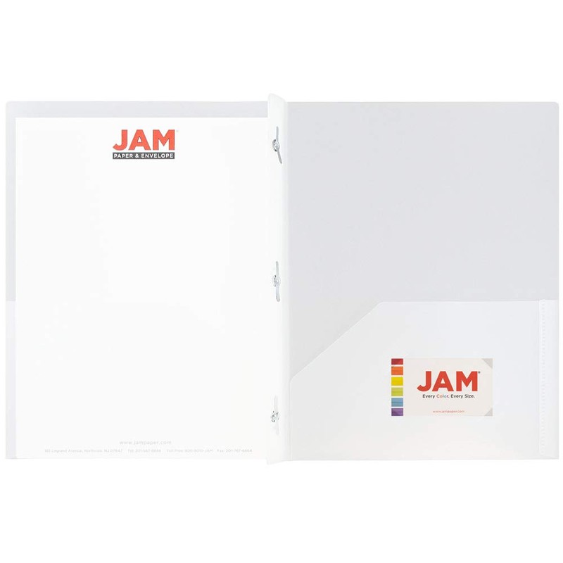 JAM – ® Plástico biodegradable 2-Pocket Carpetas de papel Eco