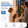 MERRYXMAS 20 x suction cups for fairy lights, suction hooks,
