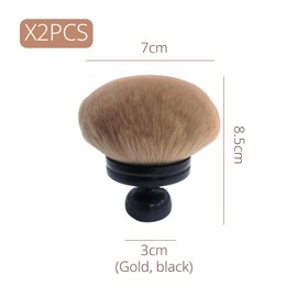 2 Pieces Of Loose Paint, Portable Makeup Brush, Soft Blush Brush, Beauty Tools, Suitable For Foundation, Contouring, And Makeup Setting.