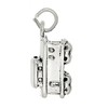 LGU Sterling Silver Oxidized 3D Train Caboose Charm