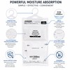 Hanging Moisture Absorber Bags for Closet Humidity Control – 5-Pack