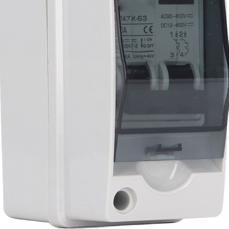 PV Solar Disconnect Switch 2P 40A IP65 Waterproof PA66 Shell