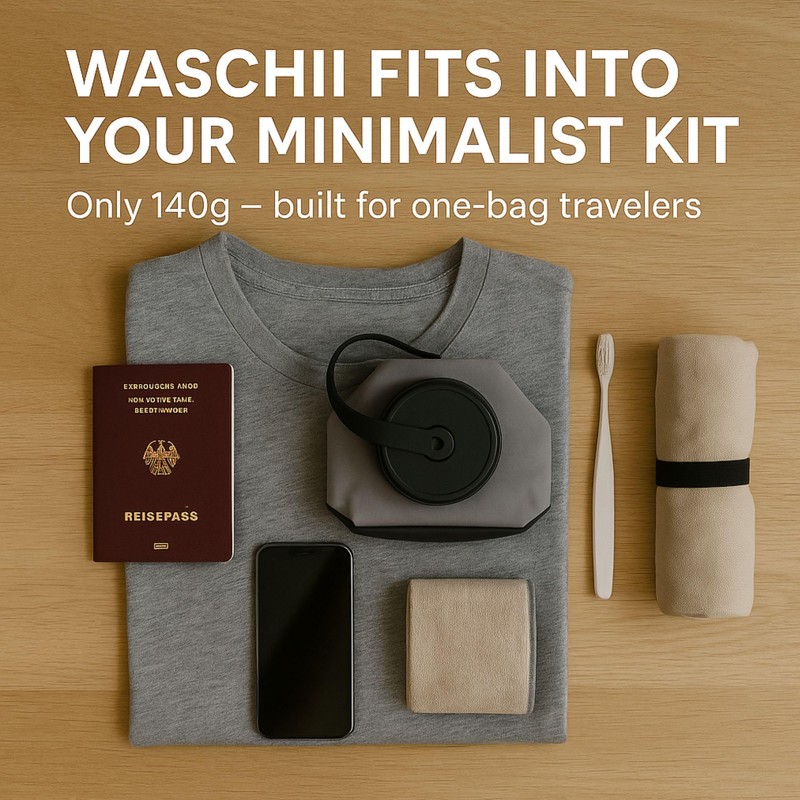 Waschii Pocket-Sized Portable Washing Machine for Camping, Hostels & Vanlife