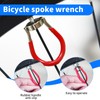 CVASNF 9 Piece Bicycle Spoke Wrench, Size 10-15 Universal Spoke