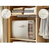 TomVista Large Canvas Clothes Storage Bags with Thick Handles and