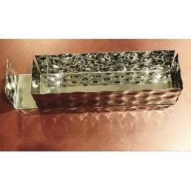 ALESSI for Delta Airlines Bar Caddy Stainless Steel Chrome Divided Holder