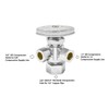 5/8 inch OD(Inlet) x 3/8 inch OD(Outlet) x 1/4 inch