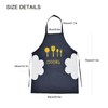 QuQuRuan Kitchen Apron with Hand Wipe Aprons for Women with