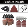 130 Pieces Multi Tool Sanding Pad Set, 5 Pieces Triangular