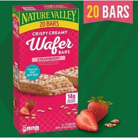 Crispy Wafer Bars with Strawberry Cream, 20 Count, Nature Valley