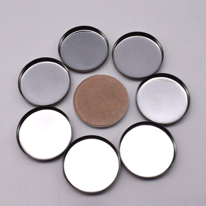20 Pieces Empty Round Metal Tin Palette Pans Round Metal