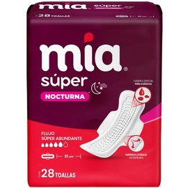 Toalla Femenina Mia Super Noctura 31 cm 28 pzas