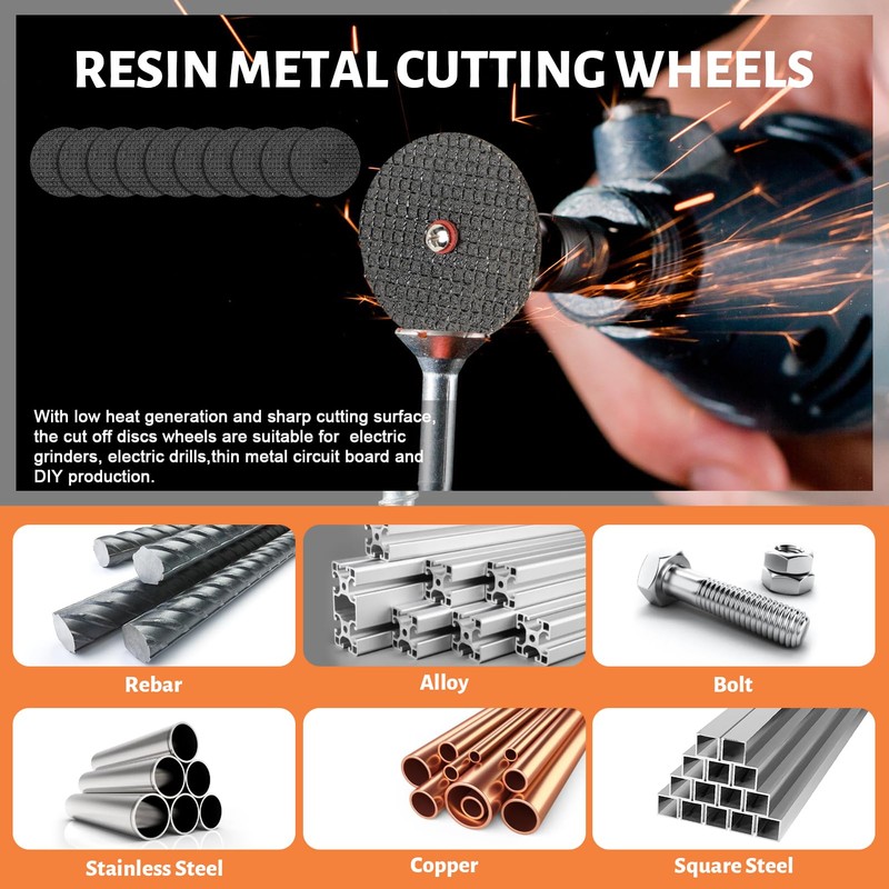 55pcs Cutting Wheels Set for Dremel Rotary Tool,10pcs Resin Cutting