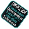Service Dog If Handler is Down Vests/Harnesses Emblem Embroidered Fastener