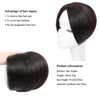 Smooth Hair Topper Hairpieces with Fringes for Thinning Hair, Women