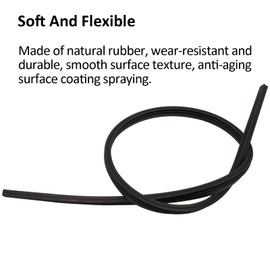 AcbbMNS 5 Pairs Car Windshield Wiper Blades Rubber Strips, Universal Black Frameless Wiper Blade Replacement Strip for Most Vehicle Buses Trucks