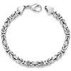 MATERIA by Matthias Wagner Byzantine Chain Silver Men's Bracelet 5