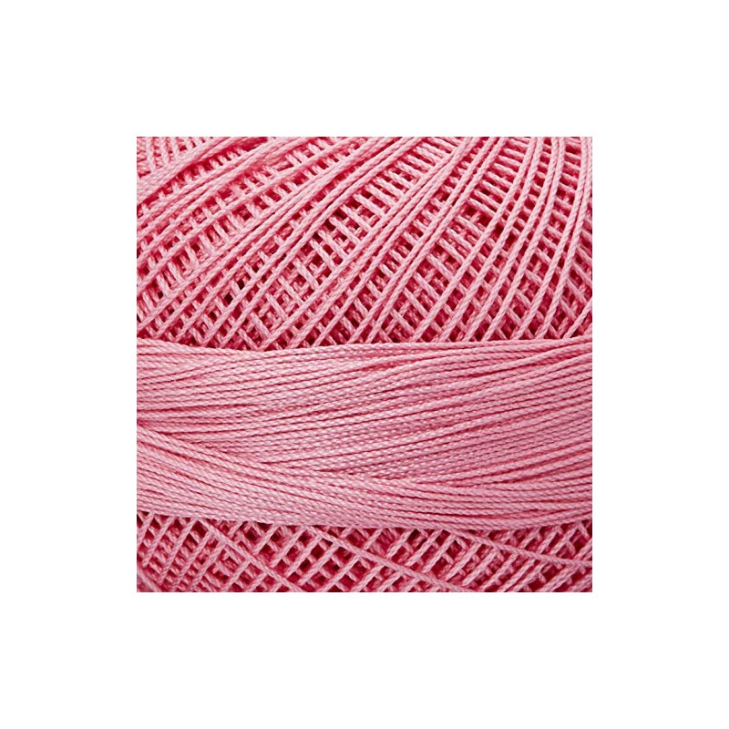 Handy Hands 210-Yard Lizbeth Cotton Thread, 25gm, Medium Pink