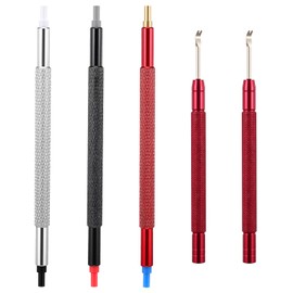 XLIUAX 5pcs Watch Hand Setting Tool, 3pcs Watch Hand Pressers Pusher with 2pcs Hands Removers Lever Watchmakers Wristwatch Repair Tools Pointer Adjustment Pin Removal Kit