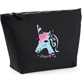Hippowarehouse Icicorn Unicorn Icecream Horn printed make up cosmetic wash bag 18x19x9cm