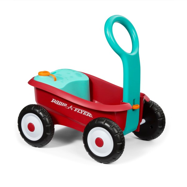 Radio Flyer Bubble Buddy Walker Wagon, Bubble Machine for Kids,