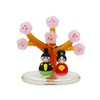 Four Cart Cute Glass Hinamatsuri Doll with Peach Incense Hina