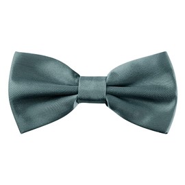 Allegra K Men's Bowtie, Bowtie, Ribbon, Formal, Wedding, School Entrance Ceremony, Adult, Adjustable, Solid Color,, gray (dark gray)