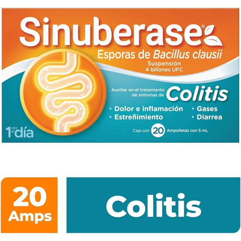 Sinuberase™ Probióticos en Ampolletas | 4 Billones de UFC Bacillus