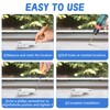 Nkiy Quen 4 Pcs F2590 Windows Replacement Sash Lock-2-1/4'' Mounting