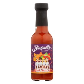 Braswells Four Amigas Hot Sauce, 5 Ounce, Pack of 1