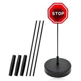 ZNDAW Parking Garage Flashing Stop Sign, Garage Parking Assistant LED Flashing Warning Stop Sign, Adjustable Height Parking Sensor Car Stop Target Indicator, Parking Assist Indicator