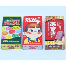 Collaboration Incense Incense Incense Assorted 3 Types (Mini Size), Milky, Azuki Bar, Sakuma Drop