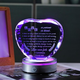 Qianwei Wedding Gifts for Couples Unique 2025 - Happy Anniversary Marriage Gift Crystal Keepsake - Engagement Gifts Bridal Shower Gifts for Bride and Groom Engagement Newlywed Mr and Mrs Gifts