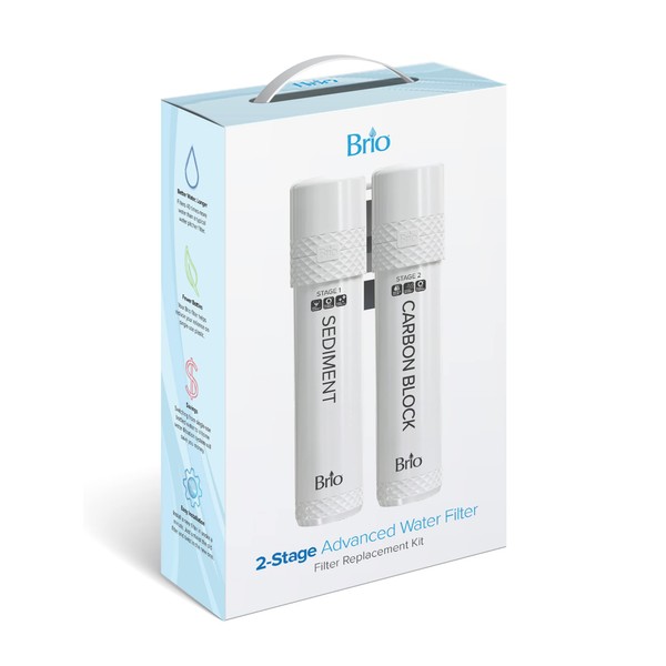 Brio Brio 2 Stage Water Cooler Filter Replacement Kit -