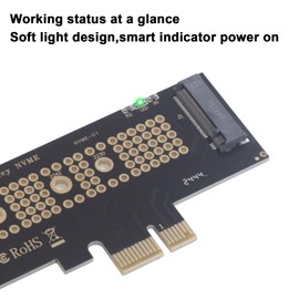 Duttek M.2 NVME SSD to PCIE 3.0/4.0 X1 Expansion Card Supports The M.2 NVME X4 X8 X16 Slots and The 2230/2242/2260/2280 SSD of The M.2 NVME Protocol