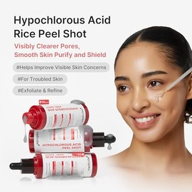 Medicube Peel Shot with Hypochlorous Acid | Gentle Exfoliating Serum for Dead Skin Cells & Pores, Blackheads & Excess Sebum Control | Rice Extract, Pa