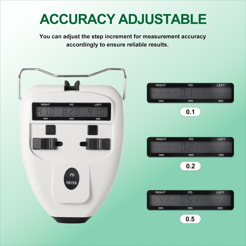 AISITESY Optical Digital Pupillary Distance Meter Led Pd Meter Pupilometer