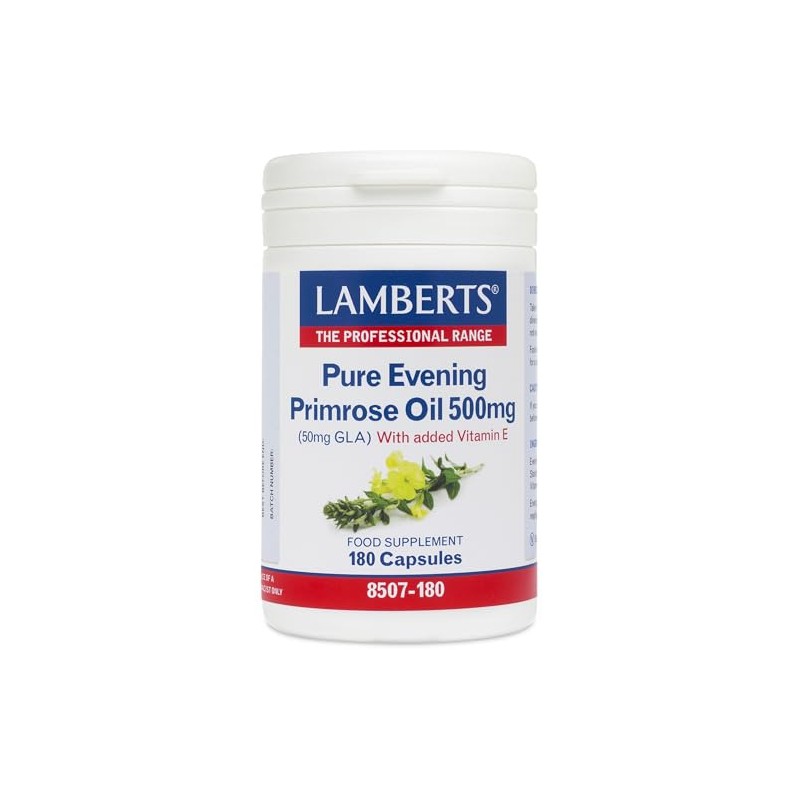Lamberts Pure Evening Primrose Oil 500mg 180 Capsules