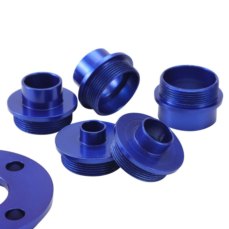 KATSU 10Pcs Aluminum Alloy Router Guide Bush Bushing Set, Metric
