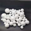 50 Pack Craft Foam Balls, 5 Sizes(1-2.4 Inches), White Polystyrene