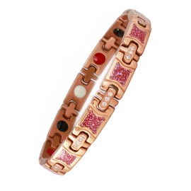 H HARUCO Germanium Bracelet, Women's, Titanium, Negative Ions, Far Infrared, Magnetic Bracelet, Women's, Valentine's Day, Mother's Day, Gift, Titanium