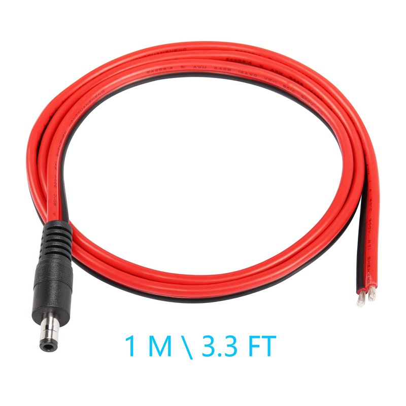 CERRXIAN DC5525 - Cavo Power Pigtails, 3,3 FT 14 AWG