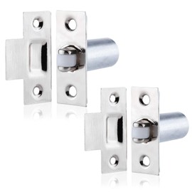 XFORT® Adjustable Roller Catch, Polished Chrome Roller Ball Door Latch, Door Closer When Locking is not Required, Ideal Internal Door Catch for Doors, Cupboards, Cabinets and Wardrobes