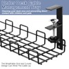 Under Desk Cable Management Tray, 2 Pack No Drill Cable