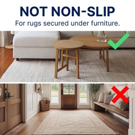 RUGPADUSA - Eco-Plush - 6'x9' - 1/4" Thick - 100% Felt - Premium Cushioned Rug Pad - Available in 3 Thicknesses, Many Custom Sizes