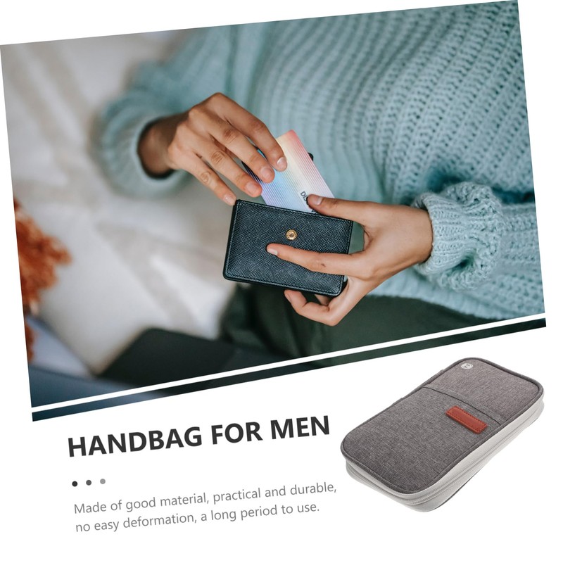 Healvian Multifunctional Waterproof Passport Holder RFID Blocking Travel Document Organizer