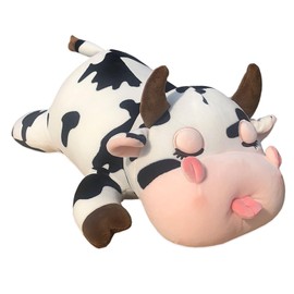 Whlo4U Cow Plush Pillow - 19.6 Inch Cow Stuffed Animal - Birthday Christmas Valentine’s Day Gift for Kids Adults Boys Girls