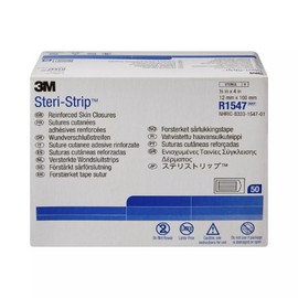 3M Steri-Strip Reinforced Skin Closure 1/2"x4" R1547, 6ct - Box of 50