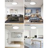 Zemty 4Pack 12 Inch LED Flush Mount Light, 28W 3200lm
