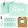 12PCS Basket Labels Clip On for Storage Bins, Removable &